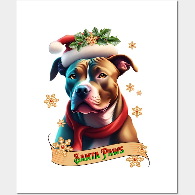 Santa Paws Wall Art by TempoTees